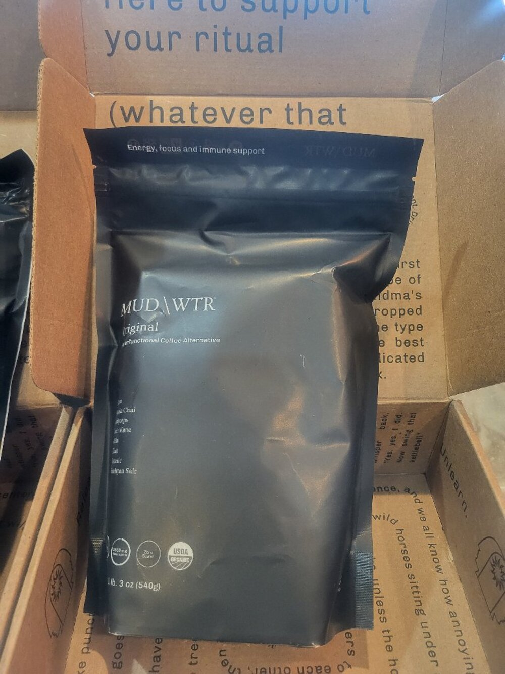 MUD/WTR Mushroom coffee, 90 servings, 1lb 3 oz bag